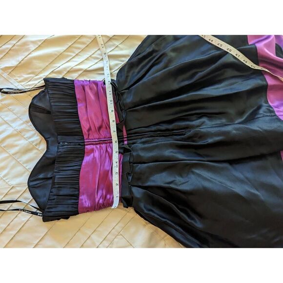 Betsey Johnson vintage silk strapless full skirted mini dress sz 4 euc - Picture 4 of 7